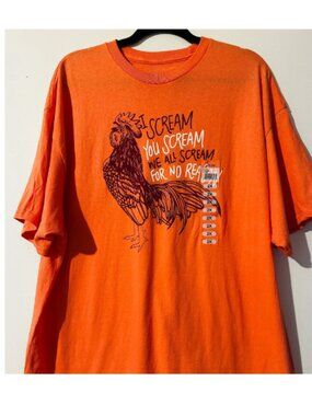 Rooster Graphic Summer Vacation Casual Unisex T-Shirt